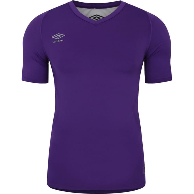 Umbro Unisex Elite V-hals Base Layer Top voor volwassenen (Helder paars)