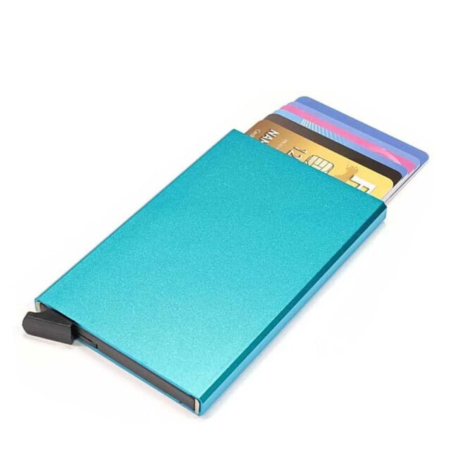 Figuretta Basic Creditcardhouder / RFID Card Protector - 6 Pasjes - Lichtblauw