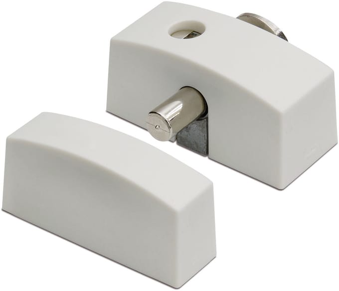 Oplegslot - Wit - Zamac - Dulimex - Dulimex smal binnendraaiend 75x33mm, wit