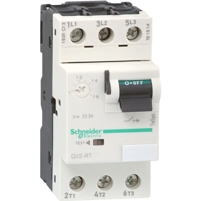 Schneider TeSys GV2RT07 Motor Circuit Breaker 1.6-2.5A - GV2RT07
