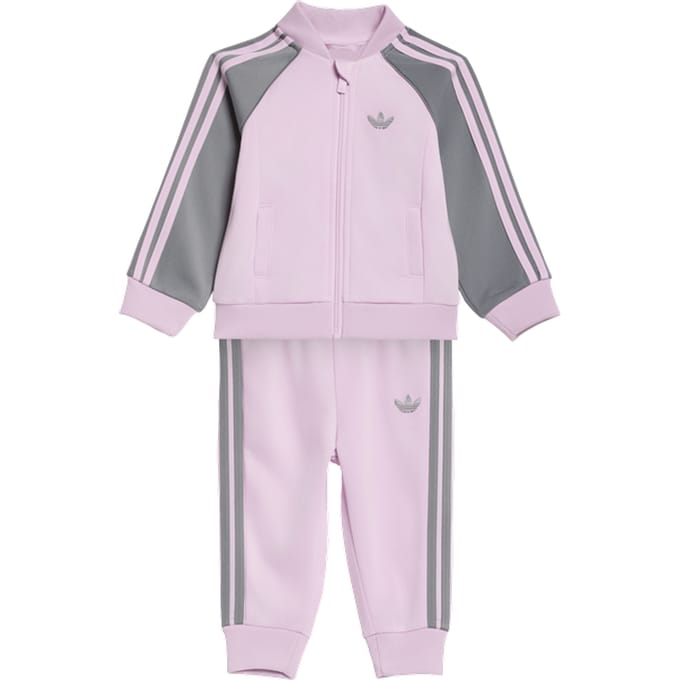 Adidas Sst Tracksuit Trainingspakken Baby - Roze - Maat 63 - 68 CM - Poly Mesh