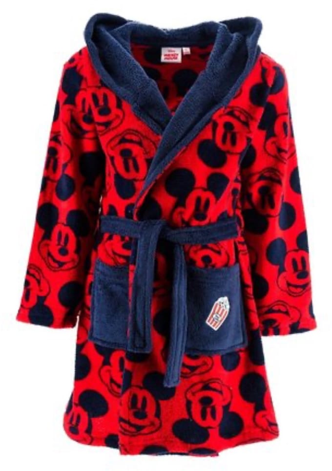 Disney Mickey Mouse Coral Fleece Badjas Maat 128