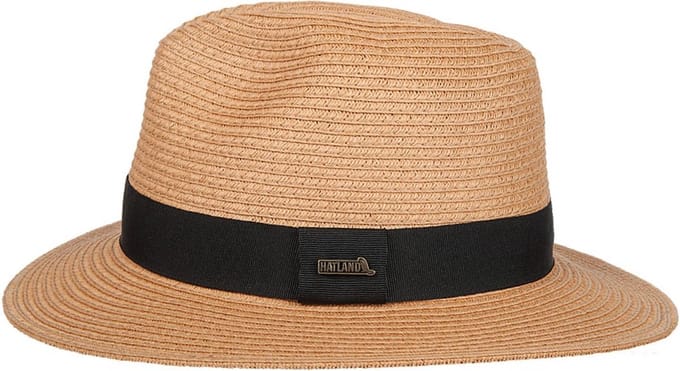 Hatland - UV-Fedora hoed voor volwassenen - Sim - Beige - maat 61CM