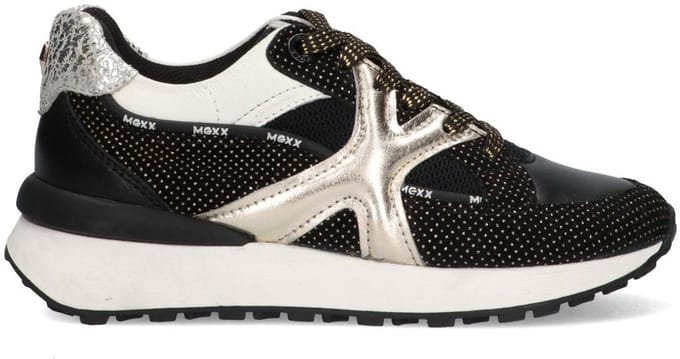 Mexx Juju Jay Sneakers Meisjes - Leren Sneaker - Zwart - Maat 37