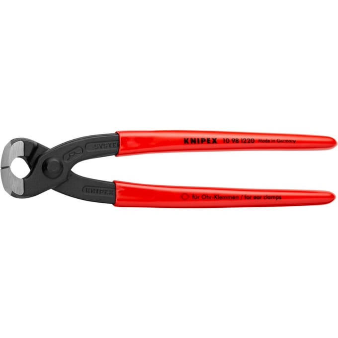 Tang om slangklemmen te monteren KNIPEX 10 98 I220