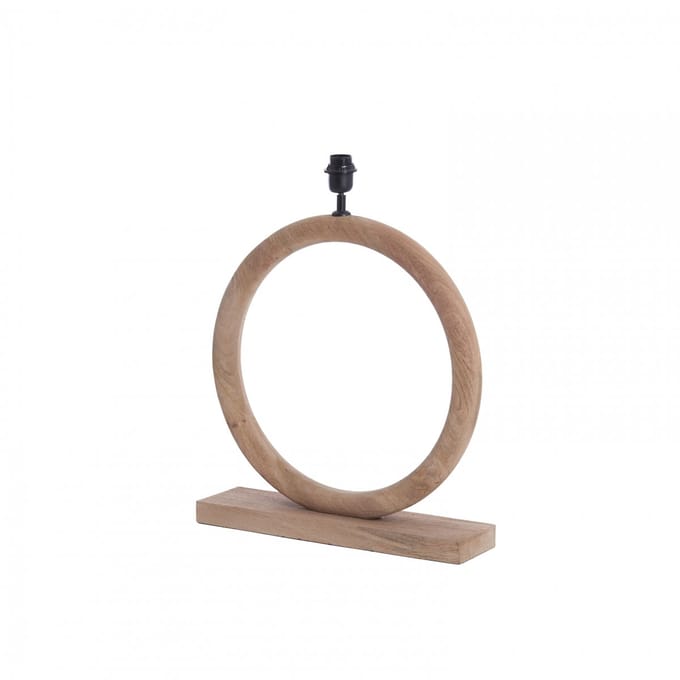 Light & Living Tafellamp Nubia Mangohout - Naturel (excl. kap)