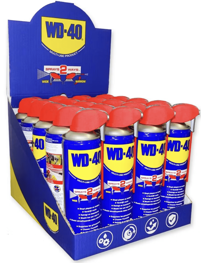WD-40® Multi-Use Spray Smart Straw® displaydoos – 20 × 450 ml onderhoudsspray voor professioneel gebruik