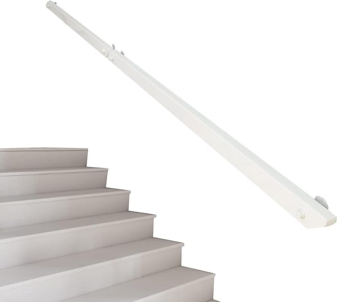 Trapleuning - Wandsteun - Veilig Lopen - Massief Hout - 100cm - Houtkleur