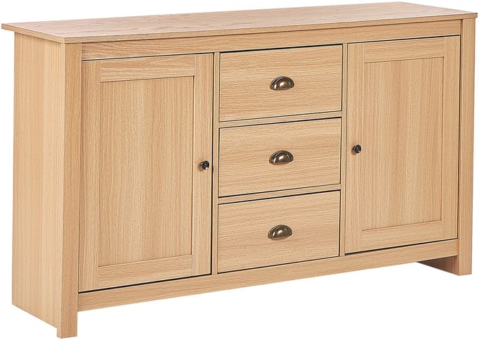 LANSIN - Sideboard - Lichte houtkleur - Vezelplaat