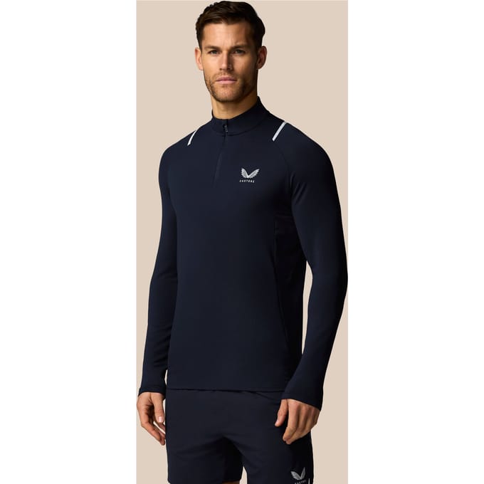 Heren Apex Training Kwartrits Top - Marineblauw