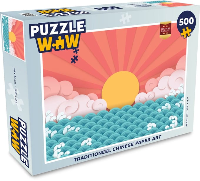 Puzzel Traditioneel Chinese paper art - Legpuzzel - Puzzel 500 stukjes