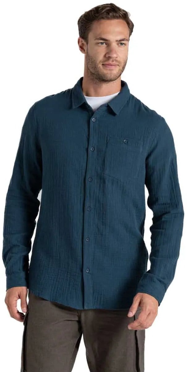 Craghoppers Moro Overhemd Met Lange Mouwen Blauw S Man