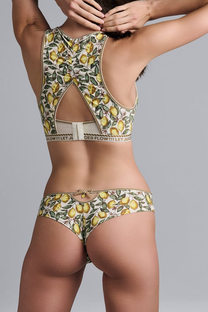 Marlies Dekkers Mambo Amalfi Lemon Print Push Up Bra Taglia: 80B | Reggiseni Outlet | Donna