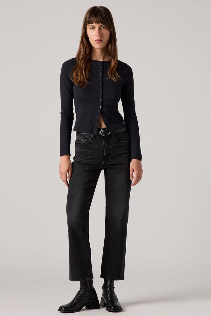 Levi's 725™ Kick Boot Jeans Black Taglia: W26L29 | Jeans straight fit Outlet | Donna | Nero