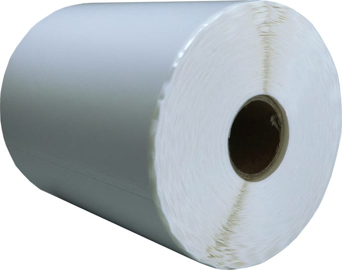 DULA Compatible Zebra Labels 102x152mm - 300 etiketten per rol - kern 25mm - Wit - Permanent - 1 rol