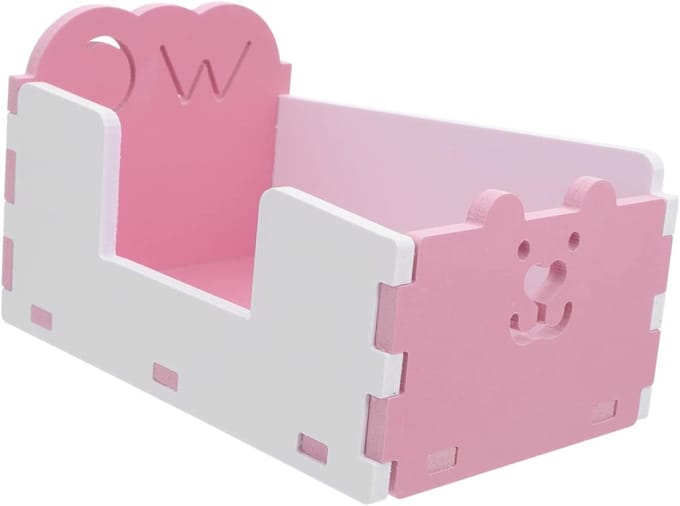 Hamster Toilet - Klein Dier Potje - Schoon Verblijf - Afneembaar Ontwerp - 15 cm - Wit