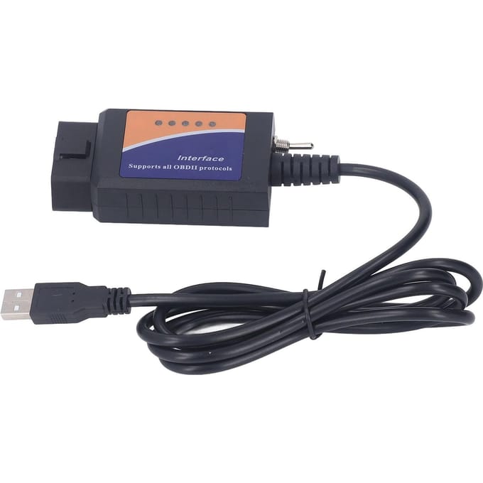 Auto Diagnose Tool voor ELM327 PIC18F25K80 met CD Ondersteunt Alle OBD2 Protocollen Vervanging voor Ford gray