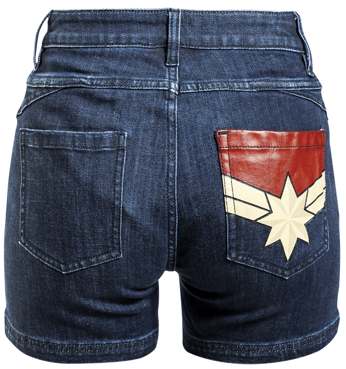 The Marvels - Disney Shorts - Star - 28 tot 29 - voor Vrouwen - denim-blauw