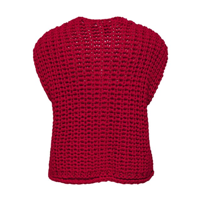 ONLY - ONLCHLOE SS RIB BUTTON VEST KNT Dames Vest