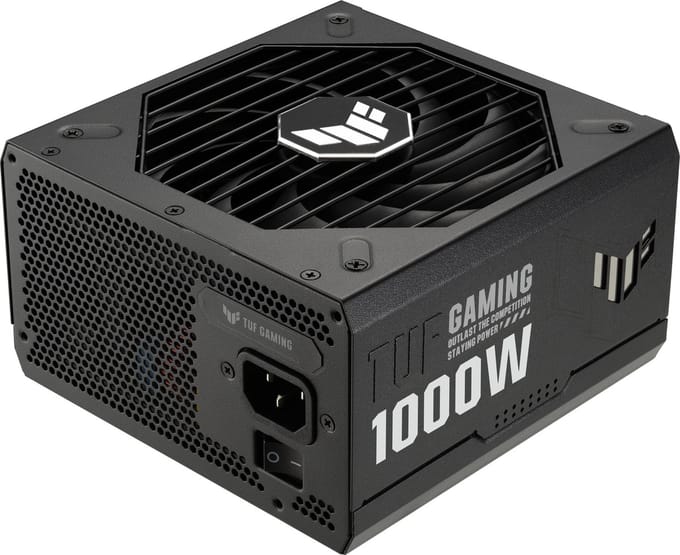 ASUS TUF GAMING 1000G Voeding - 1000 Watt - 135 mm - ATX 3.1 - 80 Plus 80 PLUS Gold