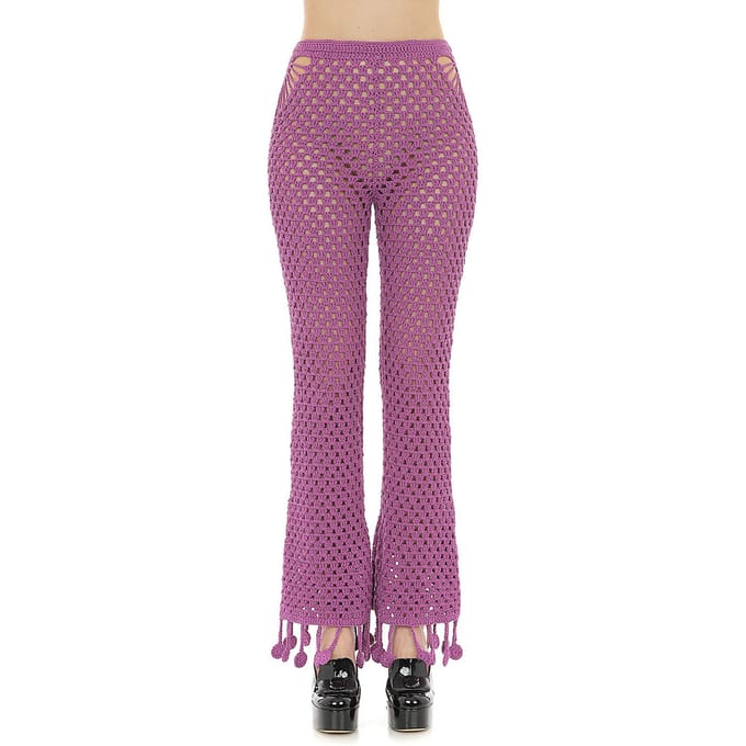 Moschino Pants Violet Taglia: 40 | Pantaloni Outlet | Donna | Viola