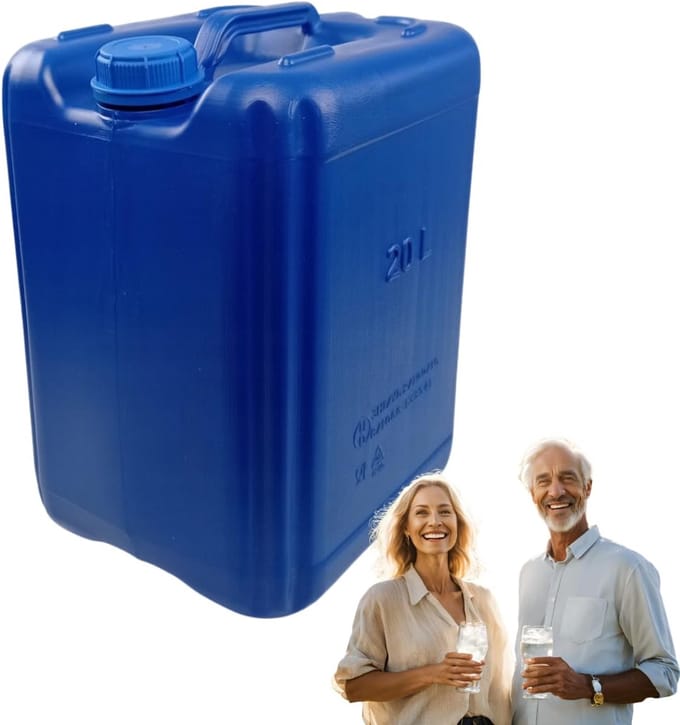 Anwicar Jerrycan voor Water - 20 L - Watercontainer - Camping Watertank - Blauw