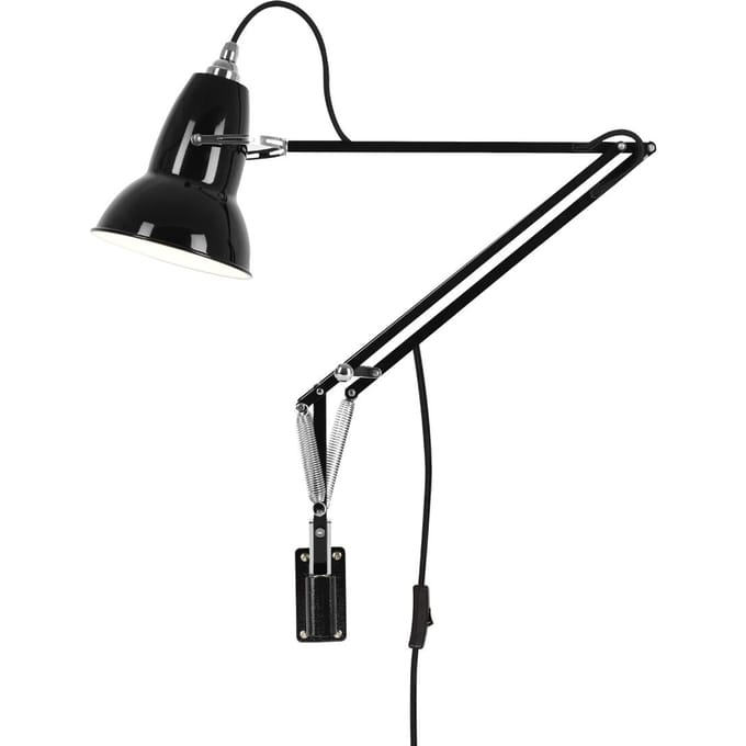 Anglepoise - Original 1227™ Bureaulamp - jet zwart - Ked - met muurbeugel