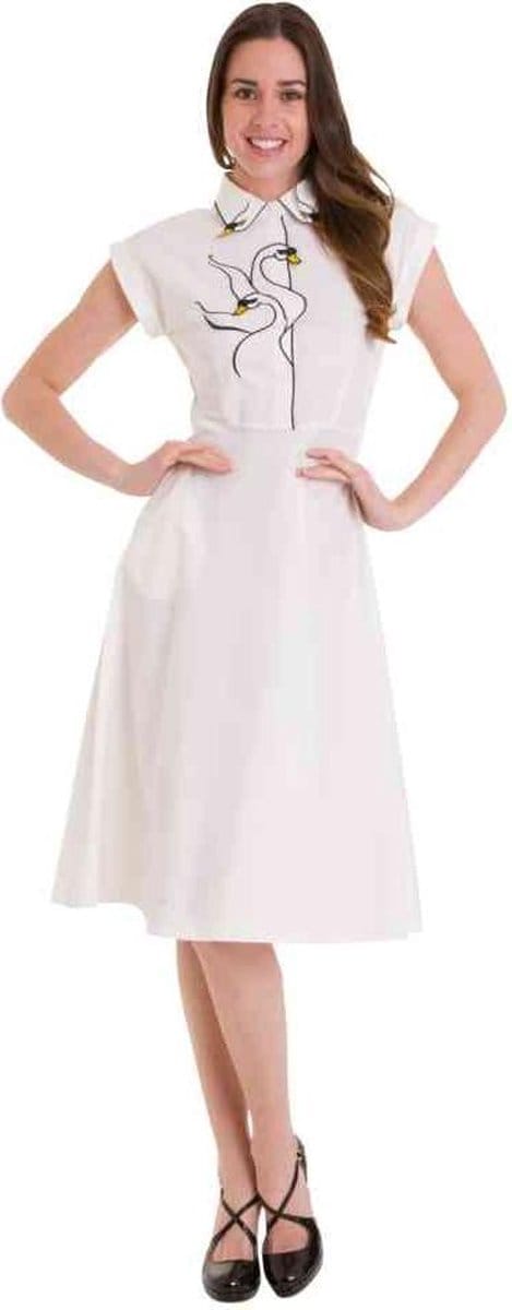 Dancing Days - SWAN LAKE LONGER Lange jurk - S - Wit