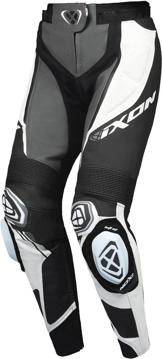 Ixon Vortex 3 PT L Zwart Antraciet Wit Dames Leren Motorbroek - Broek
