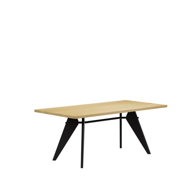 Vitra - EM Table - diepzwart - Eiken - 180 cm - bruin