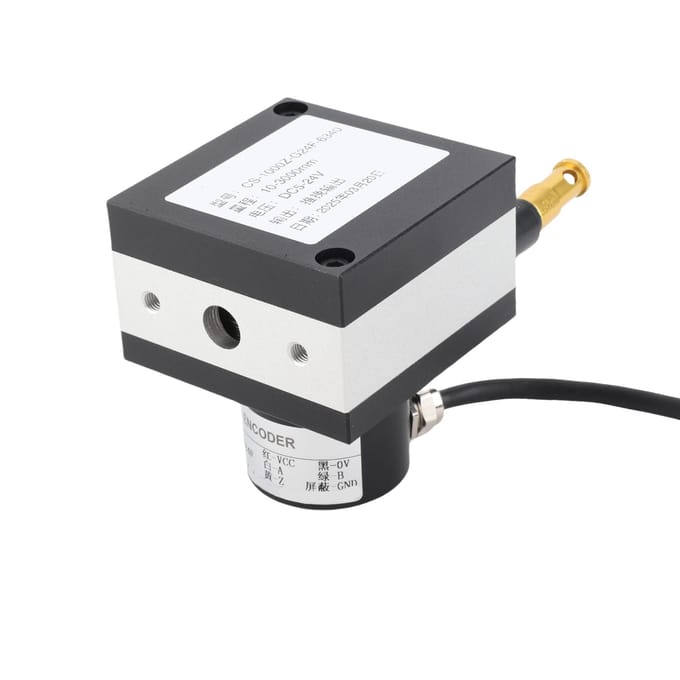Dag. 38mm Trekdraad Encoder 10 tot 3000mm Bereik Incrementele Kabelencoder voor Cilinders Testmachines DC8-24V
