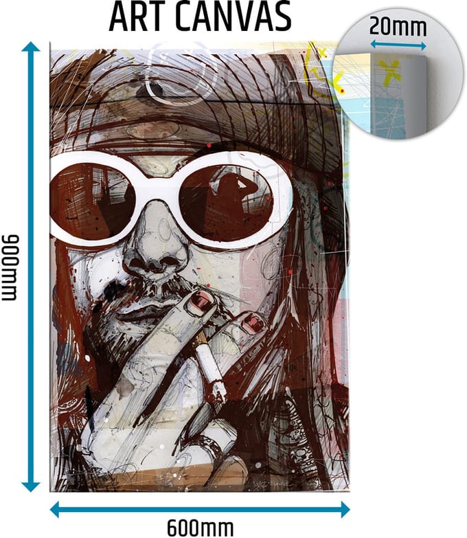 Kurt Cobain canvas 60x90 cm