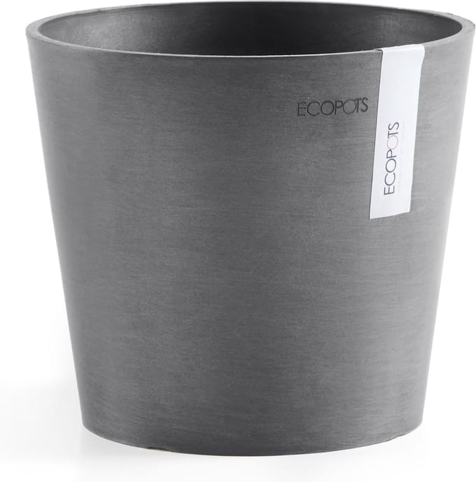Ecopots Amsterdam 17 - Grey - Ø17 x H14,7 cm - Ronde grijze bloempot
