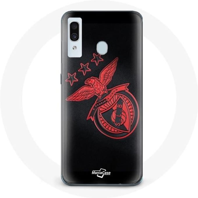 Coque - Maniacase - Samsung Galaxy A30 - Noir - Souple - Motif Benfica noir