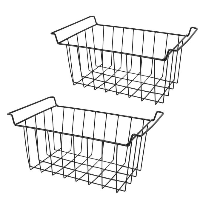 Vriezer Mand Staaldraad PE Coating Ruimtebesparend Multifunctioneel Vriezer Organizer Bak voor