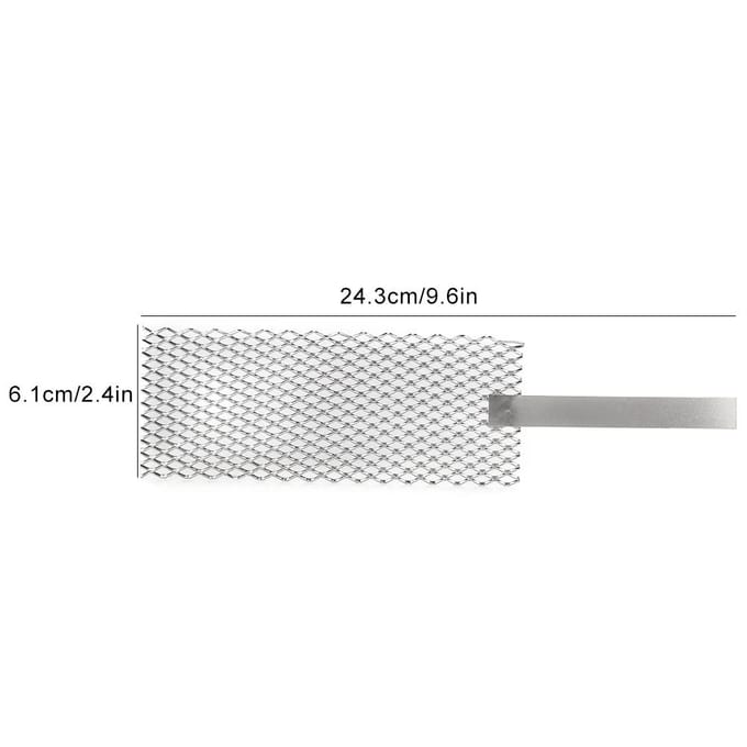 G geplatineerd Ti Mesh Sieraden Maakproces Plateringsgereedschap met Handvat (Groot) white