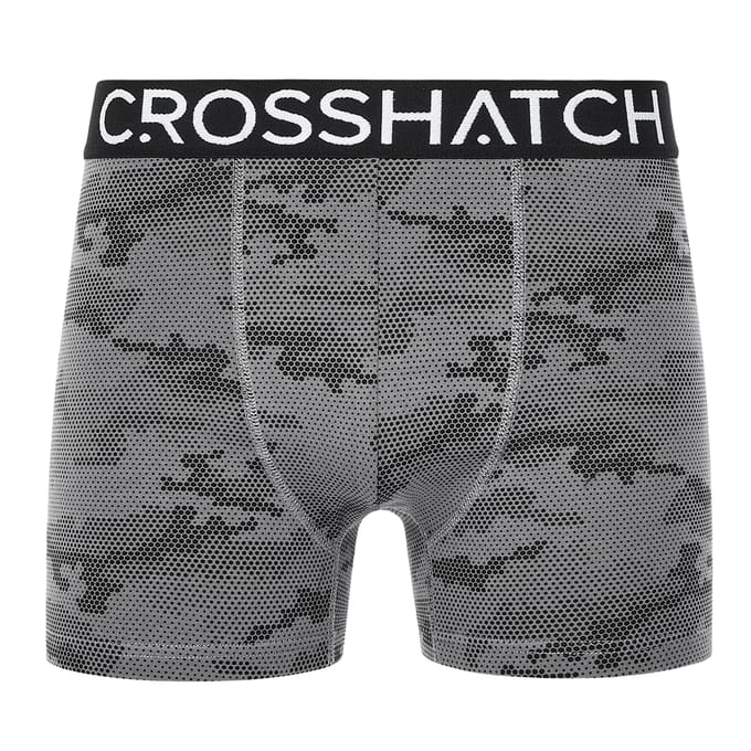 Crosshatch Heren Bresler Boxershorts (Set van 3) (Zwart)