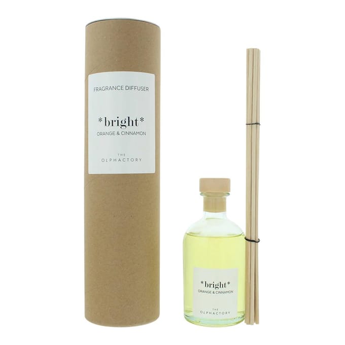 L'Olphactory, Orange Vif & Cannelle, Bâtonnets Parfumés, Diffuseur d'Arôme par Capillarité, 100 ml