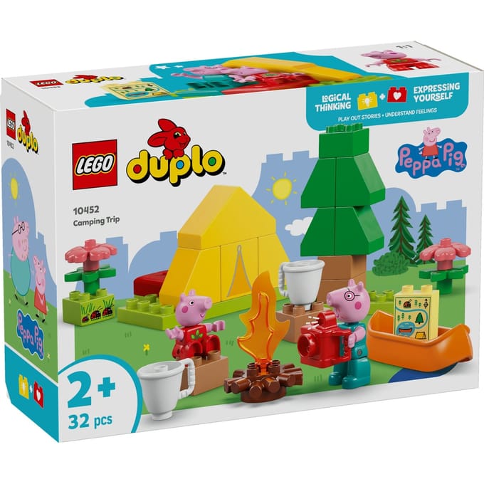 LEGO DUPLO Peppa Big Kampeertrip Montessori Speelgoed voor Peuters en Kleuters 10452