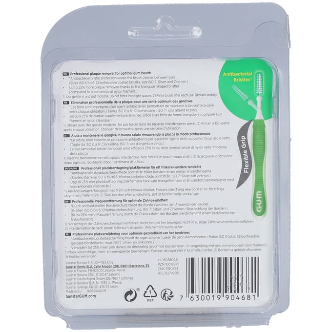 GUM Proxabrush Travel Multipach 1 Tandenborstel