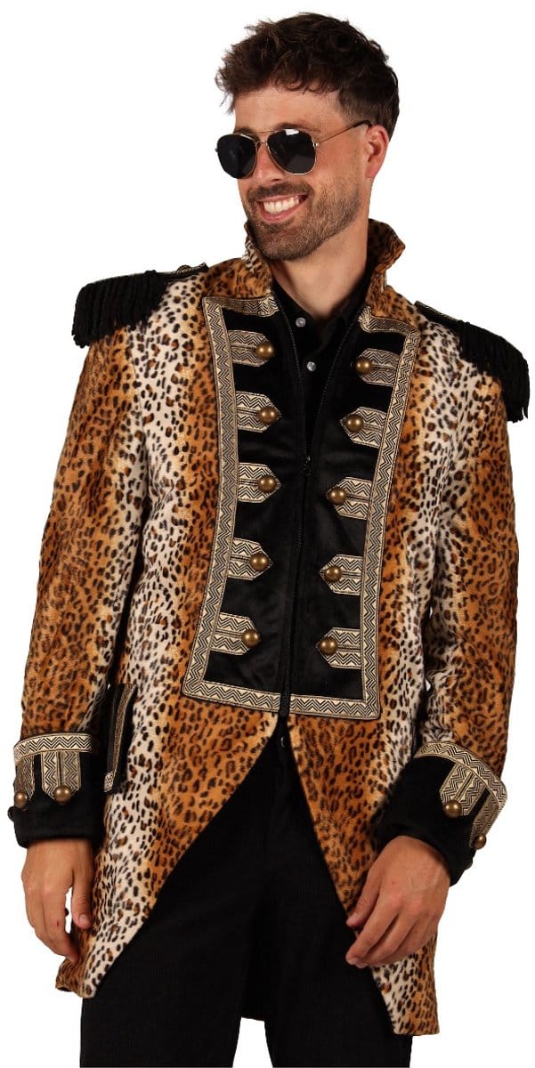 HERENJAS PANTHER KING Volwassenen Mannen Bruin Maat S