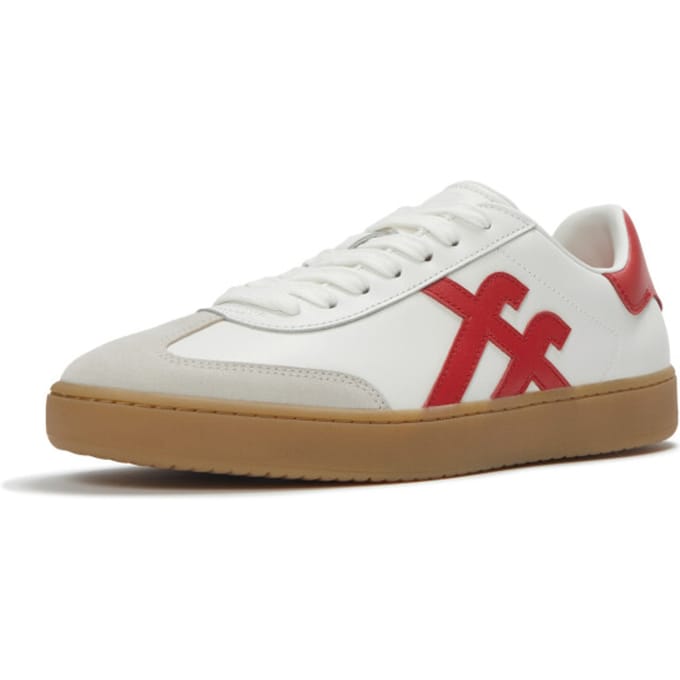 FitFlop The Dash Mens T-Toe Leather Sneakers WIT - Maat 41