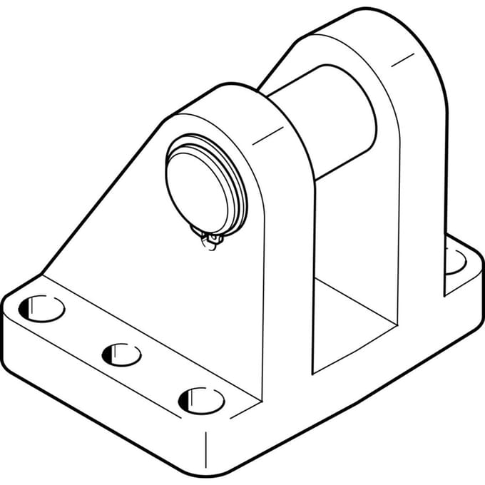 Festo Lagerblok Bouwgrootte 125 - 31767 - P2GU7