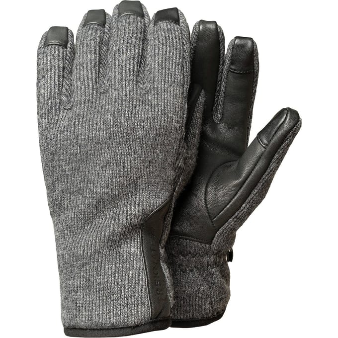 Heren Waterdichte Wolmix Leren Palmen Winter Touchscreen Handschoenen