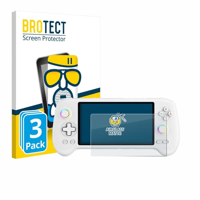 BROTECT - Screenprotector voor Anbernic RG556 - Folie Beschermfolie Beschermglas matte 3 Stuks
