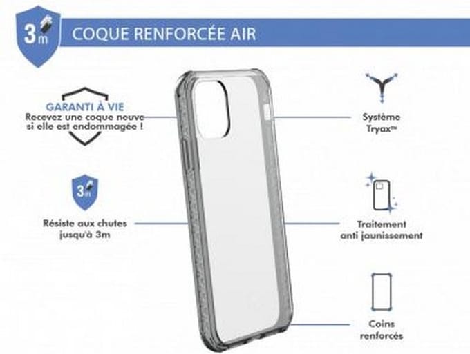 Force Case, Hoesje geschikt voor iPhone XR / 11 - AIR Versterkt, Transparant