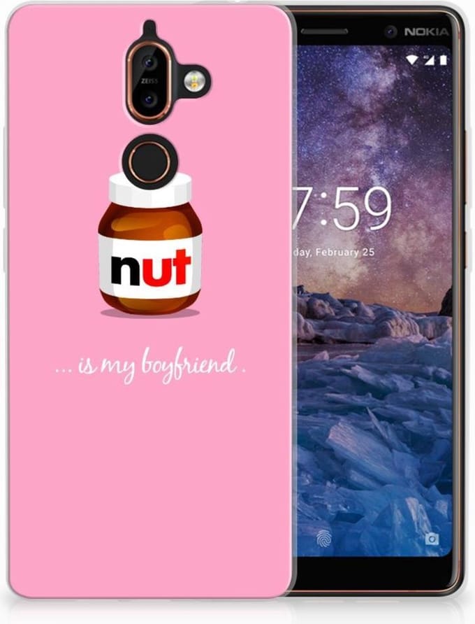 Nokia 7 Plus Siliconen Case Nut Boyfriend