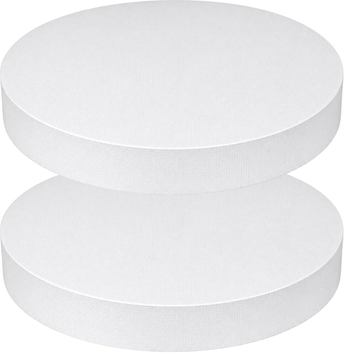 Piepschuim vormen - cirkel - 2x - D50 x 4 cm - styropor hobby / DIY vorm - basis knutselfiguren
