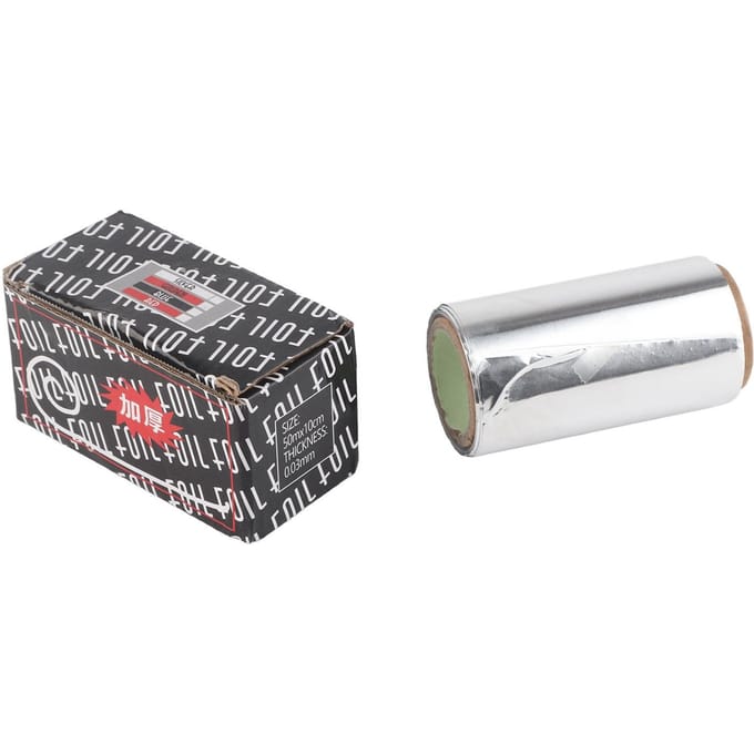 Kappersfolie van aluminium voor permanenten en verven, stylingtool, accessoire 30m gray