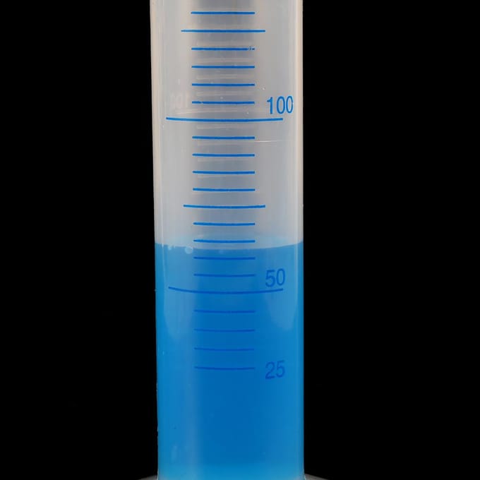 Maatcilinders Glas 250ml Plastic Maatcilinder gray